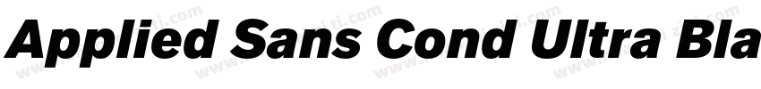 Applied Sans Cond Ultra Black字体转换